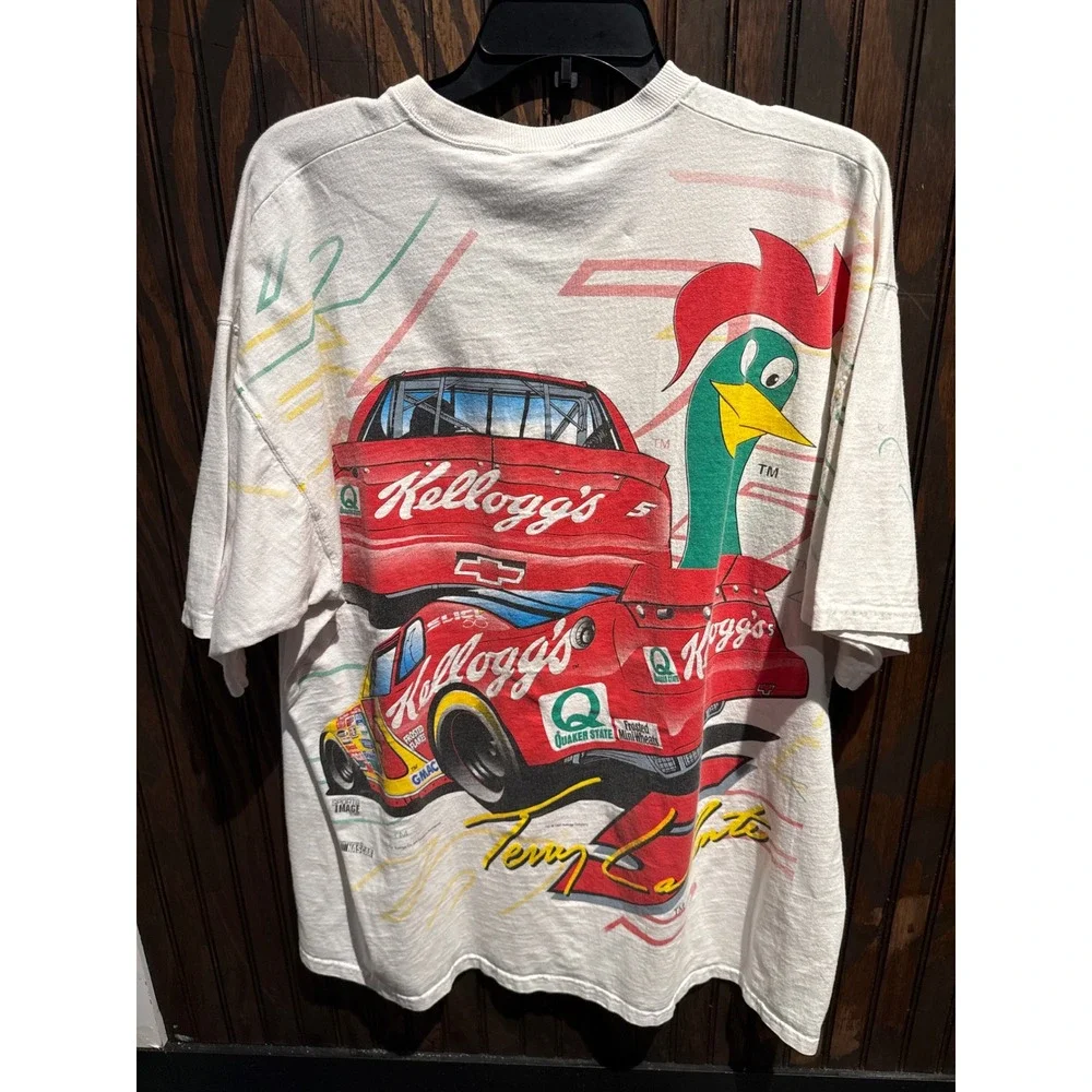 Vintage Terry Labonte‎ Kelloggs Corn Flakes Racing Shirt NASCAR Chase Mens XXL